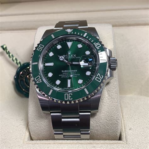 rolex green hulk discontinued|Rolex Hulk watch charts.